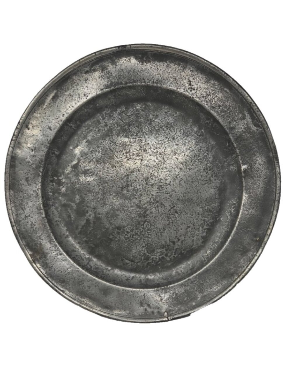 Charles II 17th Century Pewter Charger Serving Platter Reeded Sad Ware 20" XL